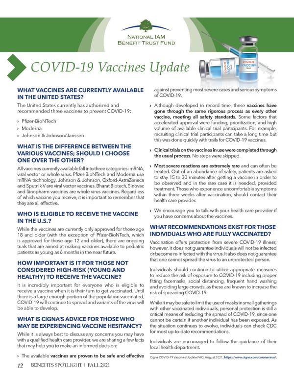 BFO Benefit Spotlight Fall 2021 - Page 12